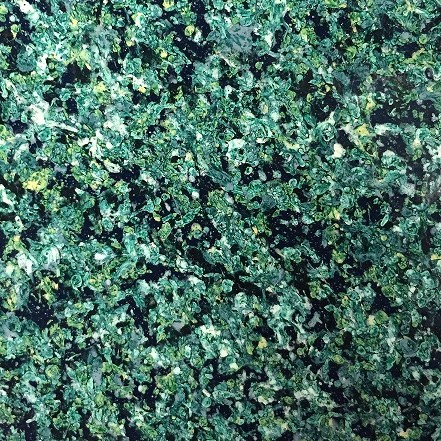 Irish Emerald Green stone-look finish sample
